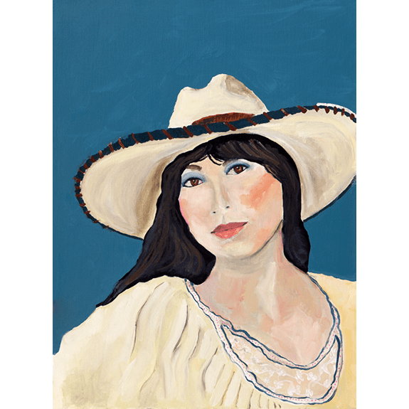 Dolores - Cowgirl Attitude Oil Painting