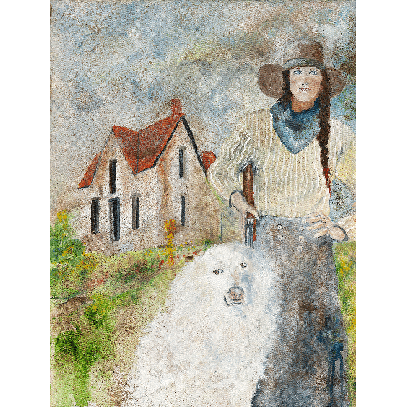 The Guardians - Cowgirl Attitude Oil Painting