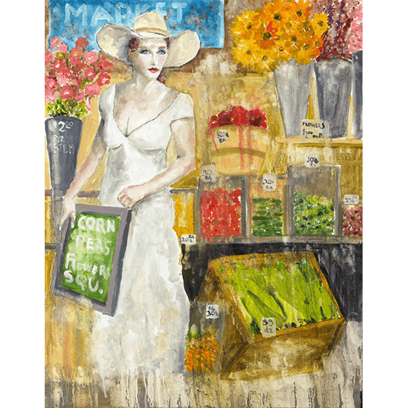 Boss Lady - Cowgirl Attitude Oil Painting