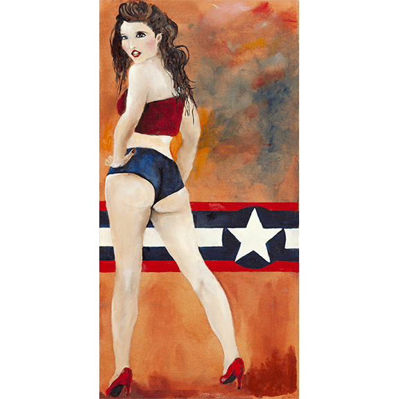 Bomber Girl - Oil Painting